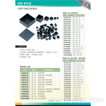 potting box for Electronic packaging filling components G202013B Liquid Adhesive Glue Filling UV Glue junction enclosure